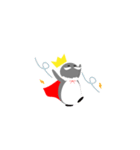 ペンギンの髭の王様（個別スタンプ：4）