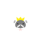 ペンギンの髭の王様（個別スタンプ：6）