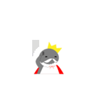 ペンギンの髭の王様（個別スタンプ：15）
