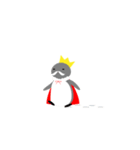 ペンギンの髭の王様（個別スタンプ：17）
