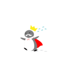 ペンギンの髭の王様（個別スタンプ：18）