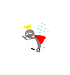 ペンギンの髭の王様（個別スタンプ：19）
