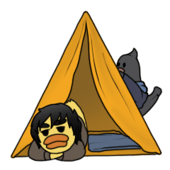 ジェムズ と ピギー : キャンプ