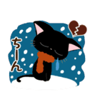 黒猫の気づかい大人スタンプ冬季～年末年始（個別スタンプ：31）